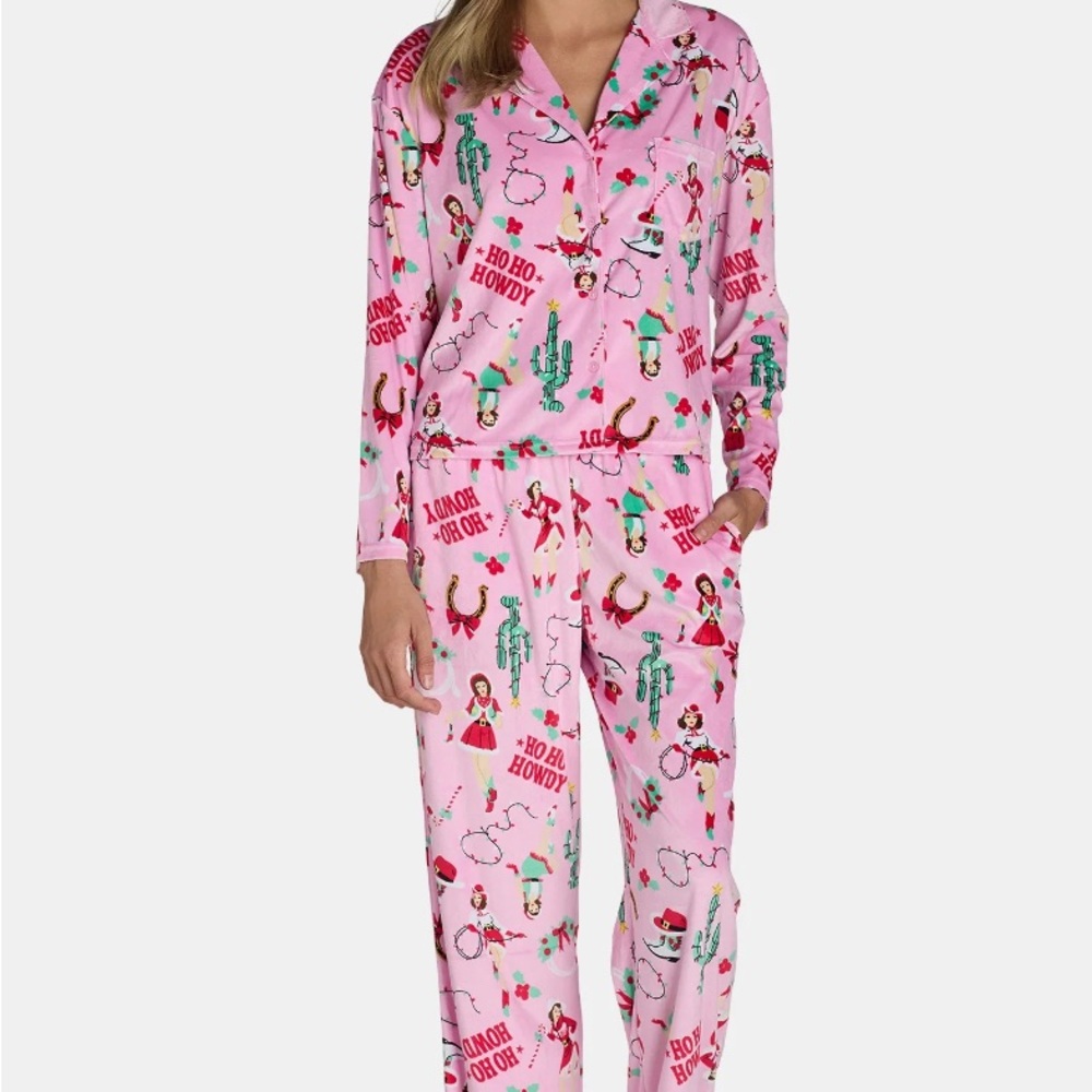 Western Christmas Pajama Set